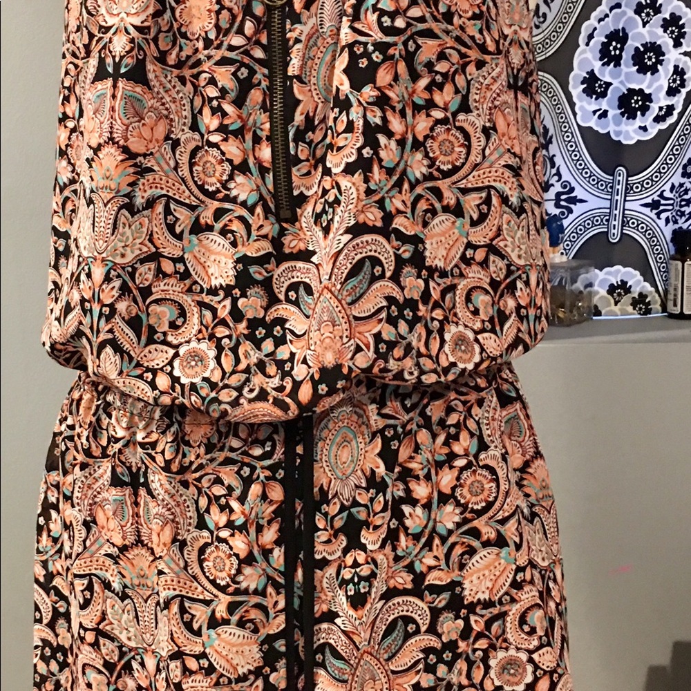 Multicolored Drawstring Dress Size Medium - image 4